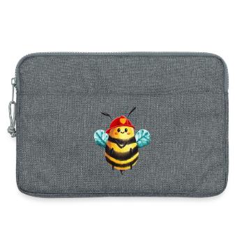 Chef des pompiers Bee : Héros des pompiers - Sacoche pour ordinateur portable 13 pouces - gris chiné - Devant