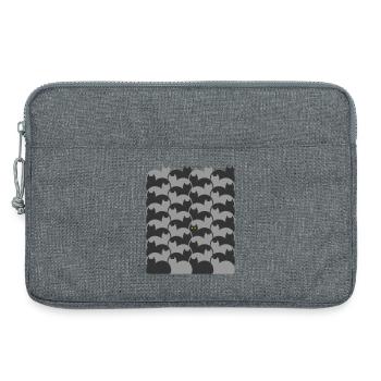 Escher Style Cats Textur - Laptoptasche 13" - Grau meliert - Vorne