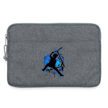 Scooter - Stuntscooter - Trottinett - Roller Blau - Laptoptasche 13" - Grau meliert - Vorne