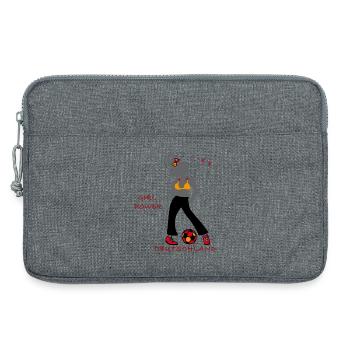 Girlpower, Fußball - Laptoptasche 13" - Grau meliert - Vorne