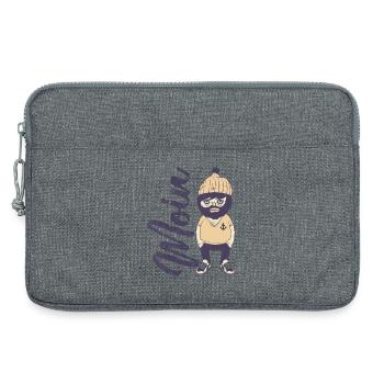 Moin Seemann Kapitän Bremen Hamburg Humor - Laptoptasche 13" - Grau meliert - Vorne