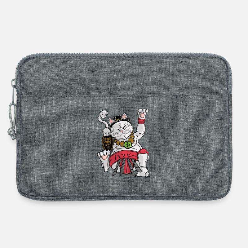 Maneki-neko Sumo - Laptoptasche 13" - Grau meliert