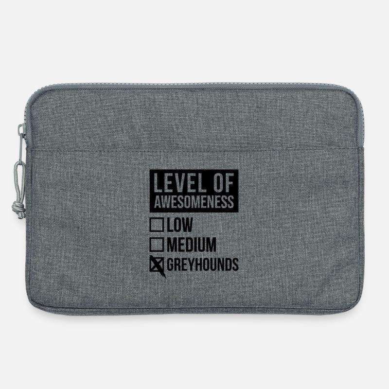 Windhund - Laptoptasche 13" - Grau meliert