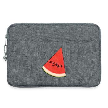 Watermelon Triangle - Laptop bag 13" - heather grey - Front