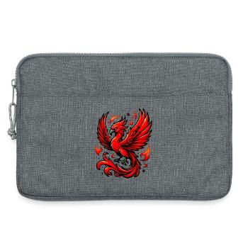 Roter Phönix - Laptoptasche 13" - Grau meliert - Vorne