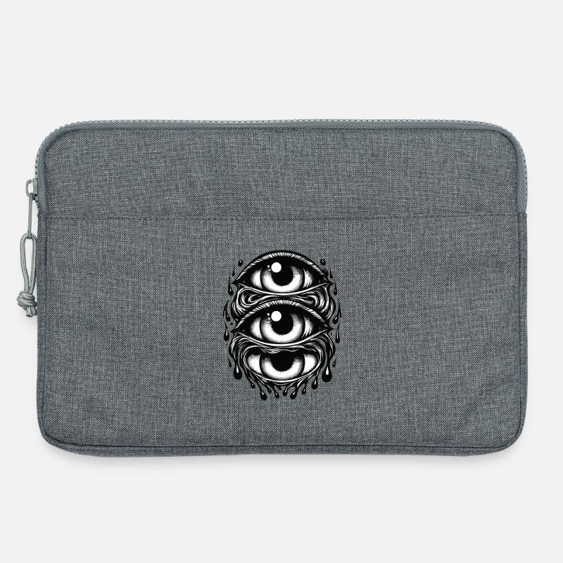 magic eye - Laptop bag 13" - heather grey