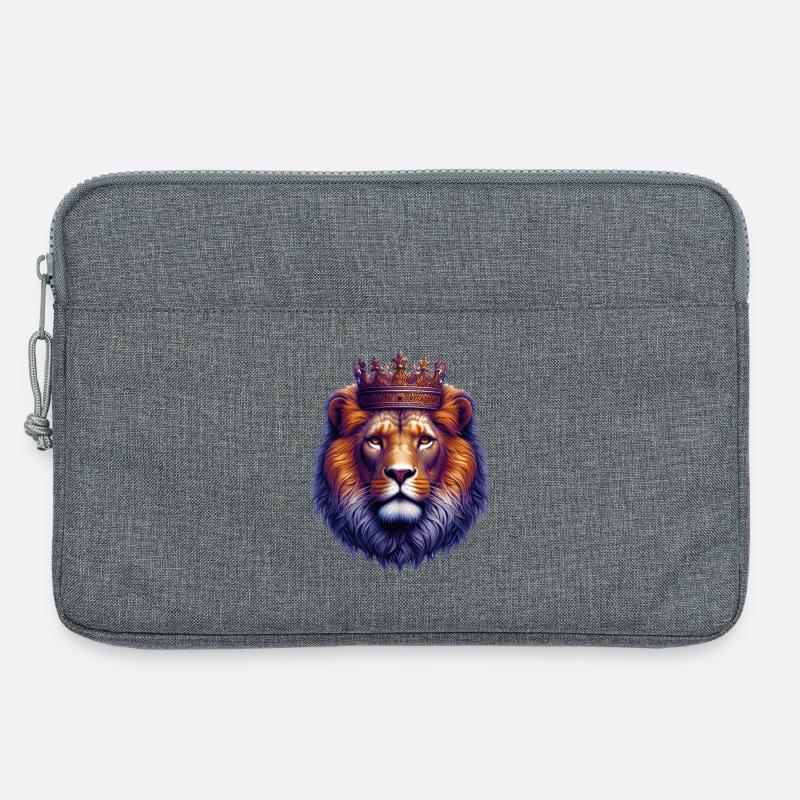 Löwe - Laptoptasche 13" - Grau meliert