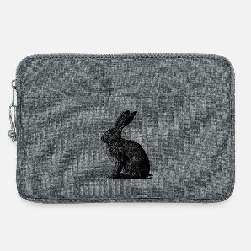 Rabbit / brown hare / Easter bunny ? - Laptop bag 13" - heather grey