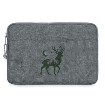 Sternenwald Hirsch Silhouette - Laptoptasche 13" - Grau meliert - Vorne