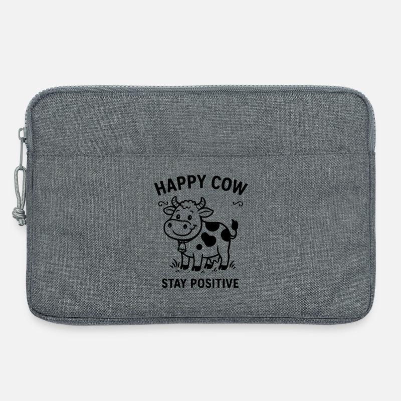 happycow - Laptoptasche 13" - Grau meliert