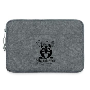 L’écureuil de Merry Chrysstman - Sacoche pour ordinateur portable 13 pouces - gris chiné - Devant