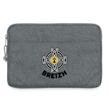 Breizh (Brittany) - Laptop bag 13" - heather grey - Front