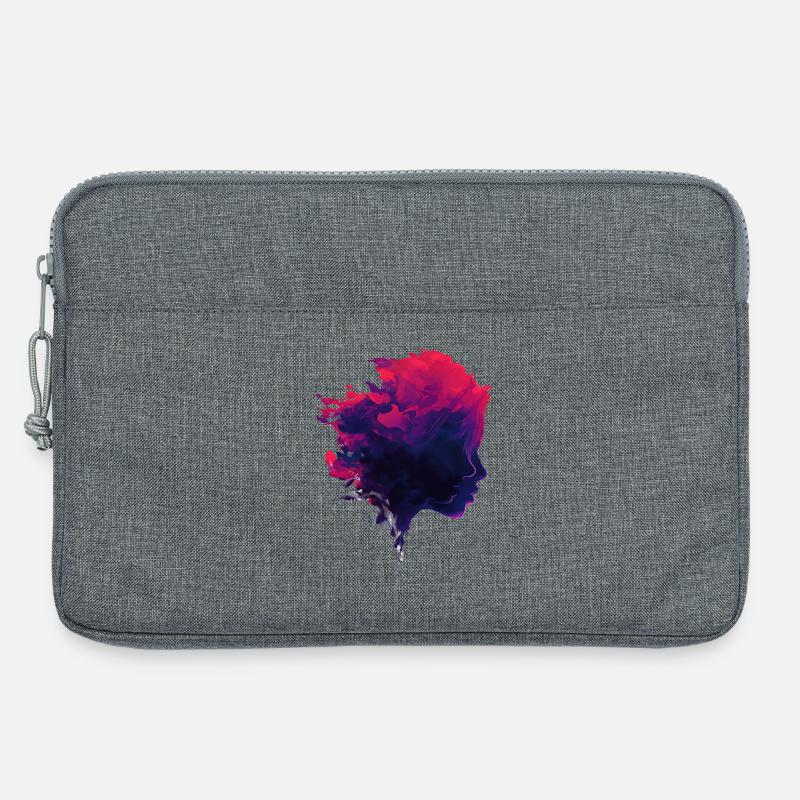 Crimson_Flow_Profile - Laptoptasche 13" - Grau meliert