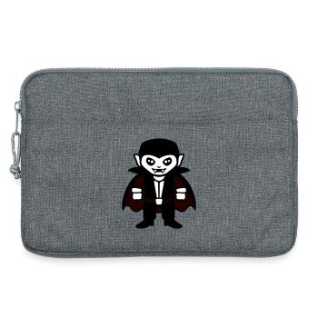 Cute Vampire Evil Dracula Costume for Halloween - Laptop bag 13" - heather grey - Front