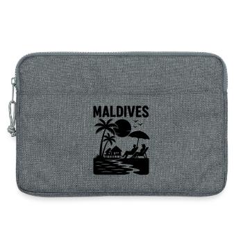Malediven Maldives - Laptoptasche 13" - Grau meliert - Vorne