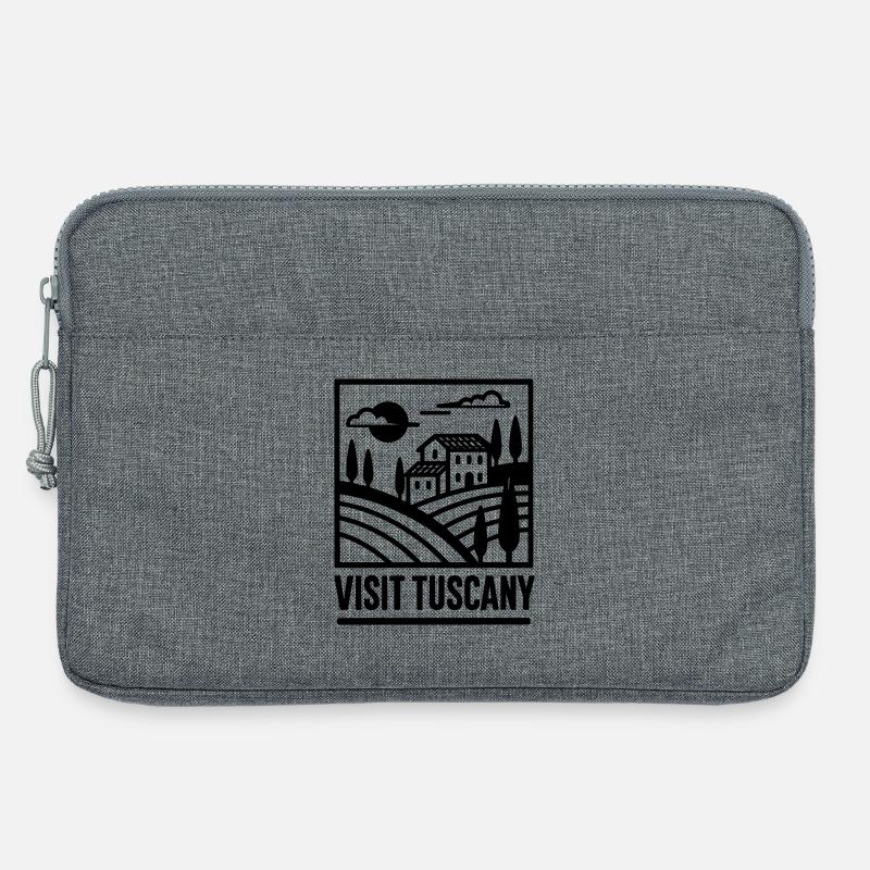 visit tuscany - Laptoptasche 13" - Grau meliert