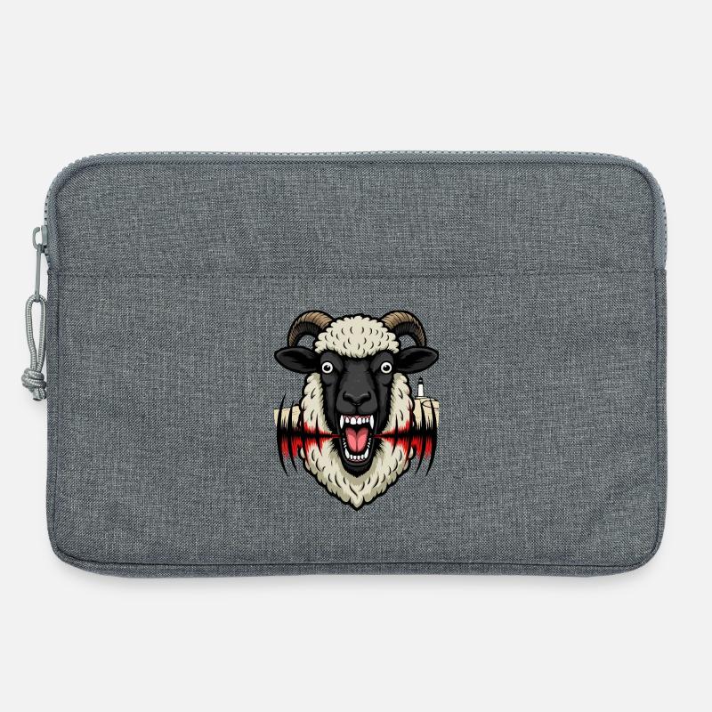 Schafe auf Texel - Laptoptasche 13" - Grau meliert