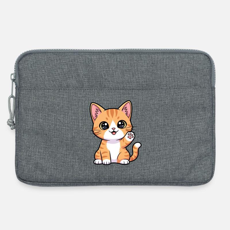Sunny Paws Ginger Kitten - Laptoptasche 13" - Grau meliert