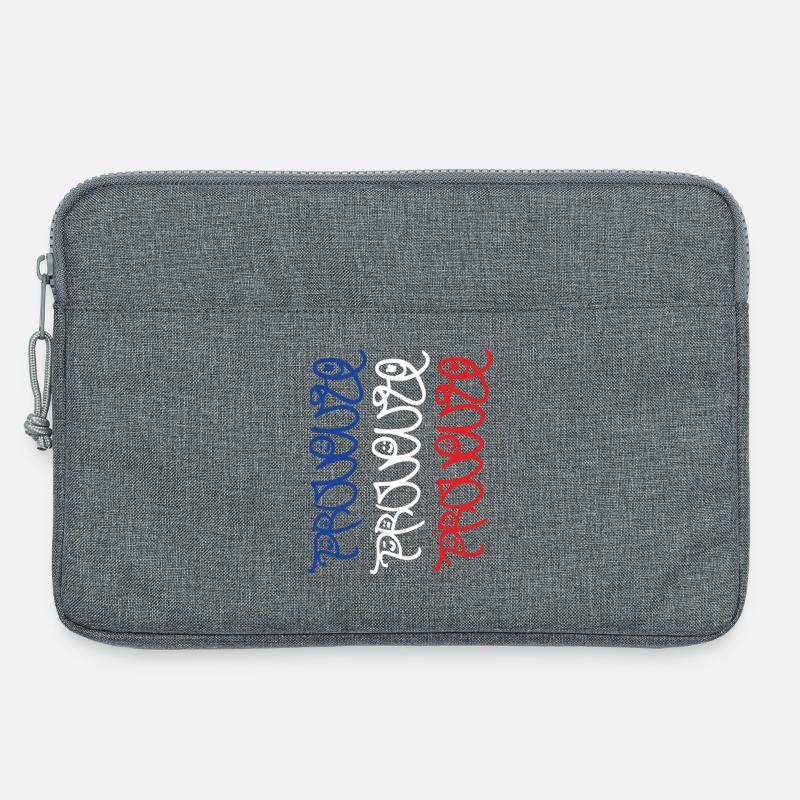 Provence Souvenir in Frankreich Farben - Laptoptasche 13" - Grau meliert