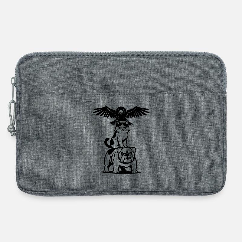 Starkes Tier Trio - Laptoptasche 13" - Grau meliert