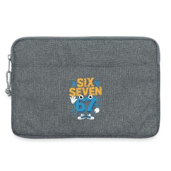 Number Hero 67 in Comic Style - Laptop bag 13" - heather grey - Front