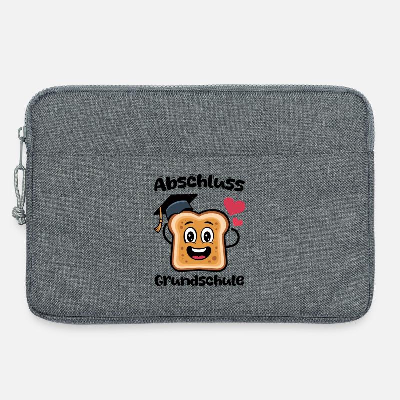 Kawaii Toast Abi Herzchen - Laptoptasche 13" - Grau meliert