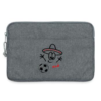 Sombrero Fußball  - Laptoptasche 13" - Grau meliert - Vorne