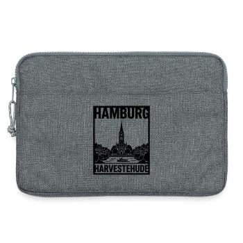 Harvestehude Hamburg - Laptoptasche 13" - Grau meliert - Vorne