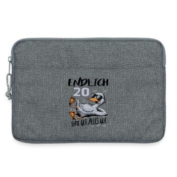 Geburtstag Ente Gut Alles Gut 20 Jahre - Laptoptasche 13" - Grau meliert - Vorne