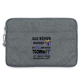 18. Geburtstag Handwerker Technik Werkzeug - Laptoptasche 13" - Grau meliert - Vorne