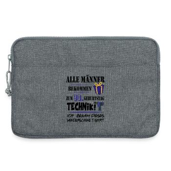 30. Geburtstag Handwerker Technik Werkzeug - Laptoptasche 13" - Grau meliert - Vorne