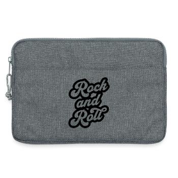 Rock and Roll - Laptop bag 13" - heather grey - Front