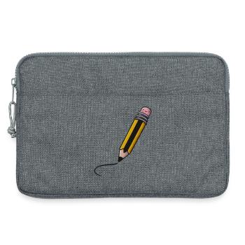 Crayon Kawaii Friendly - Sacoche pour ordinateur portable 13 pouces - gris chiné - Devant