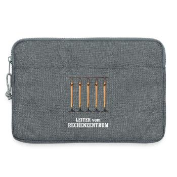 Leiter vom Rechenzentrum Gartenoutfit Gartenarbeit - Laptoptasche 13" - Grau meliert - Vorne