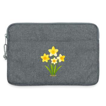 Narzissen - Laptoptasche 13" - Grau meliert - Vorne