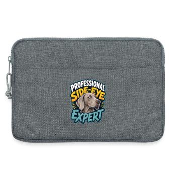 Weimaraner - Laptop bag 13" - heather grey - Front