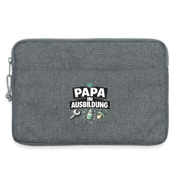Papa in Ausbildung Level 1 - Laptoptasche 13" - Grau meliert - Vorne