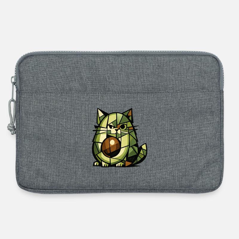 AvoCat-Kubismus-Version - Laptoptasche 13" - Grau meliert