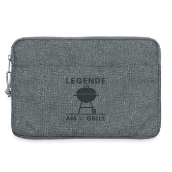 legende_am_grill - Laptoptasche 13" - Grau meliert - Vorne