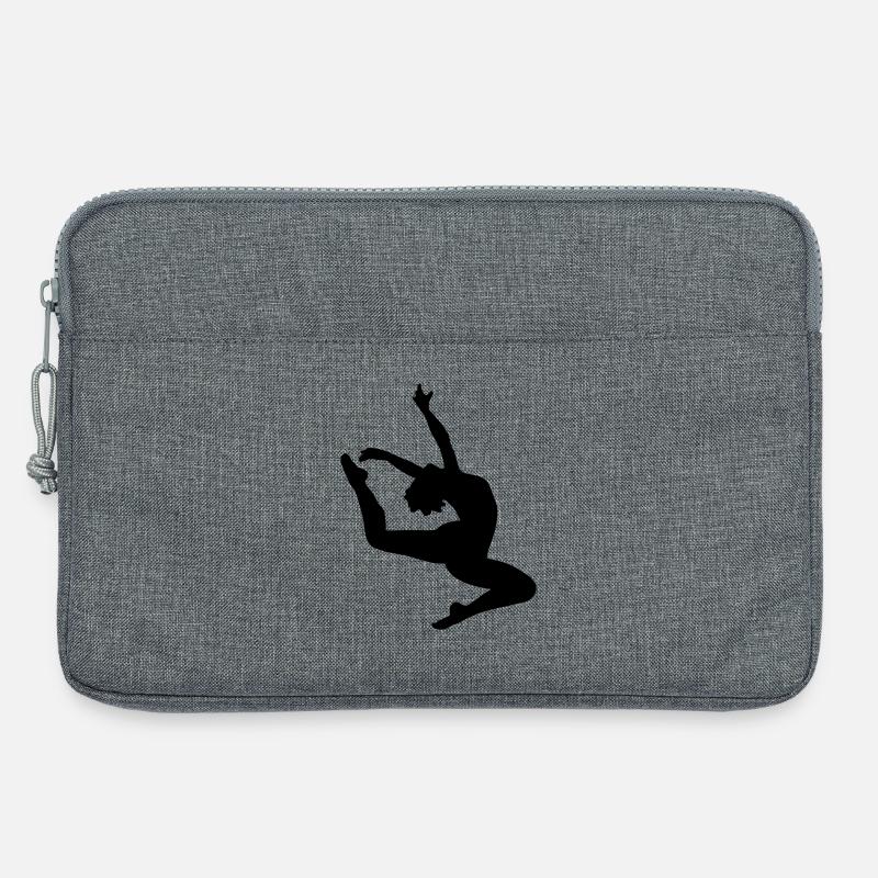 Springen Mädchen - Laptoptasche 13" - Grau meliert
