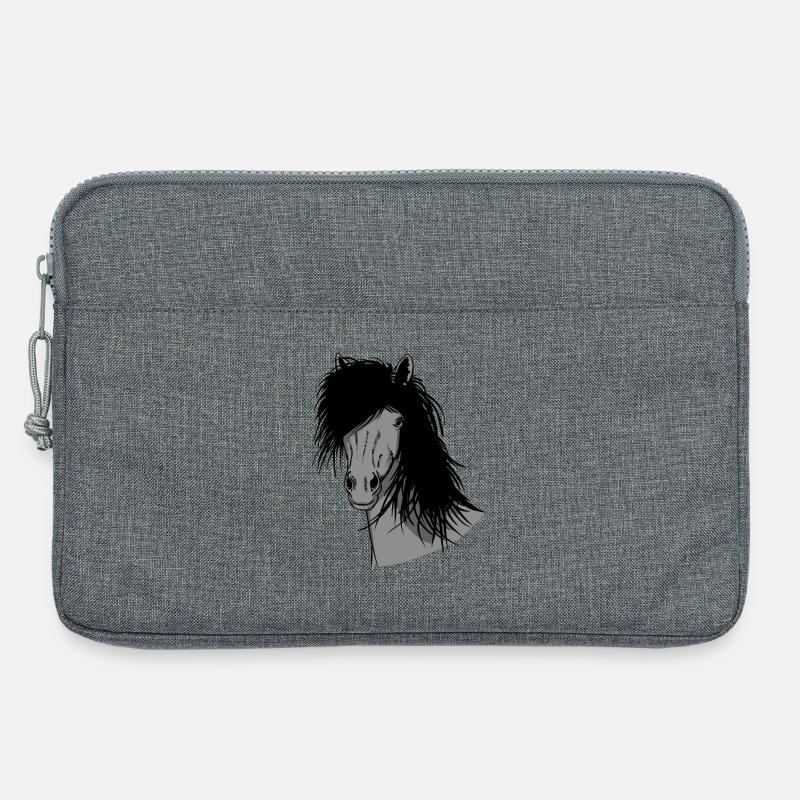 Isländer Portrait - Laptoptasche 13" - Grau meliert
