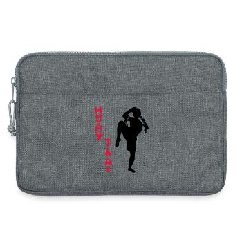 Muay Thai - Laptoptasche 13" - Grau meliert - Vorne