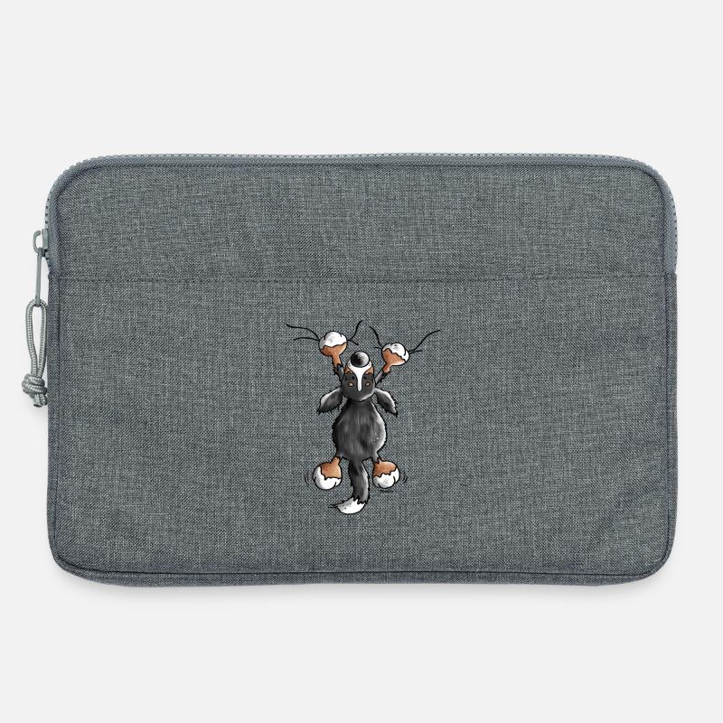 Süßer Berner Sennenhund - Hund - Laptoptasche 13" - Grau meliert