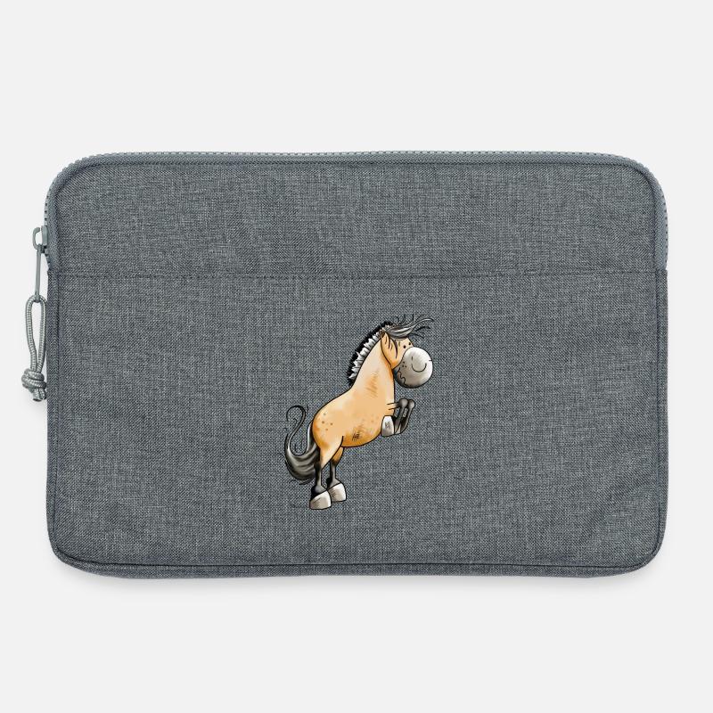 Lustiger Norweger - Laptoptasche 13" - Grau meliert