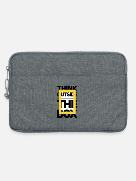 Dynamischer niederländischer Textdruck - Laptoptasche 13" - Grau meliert