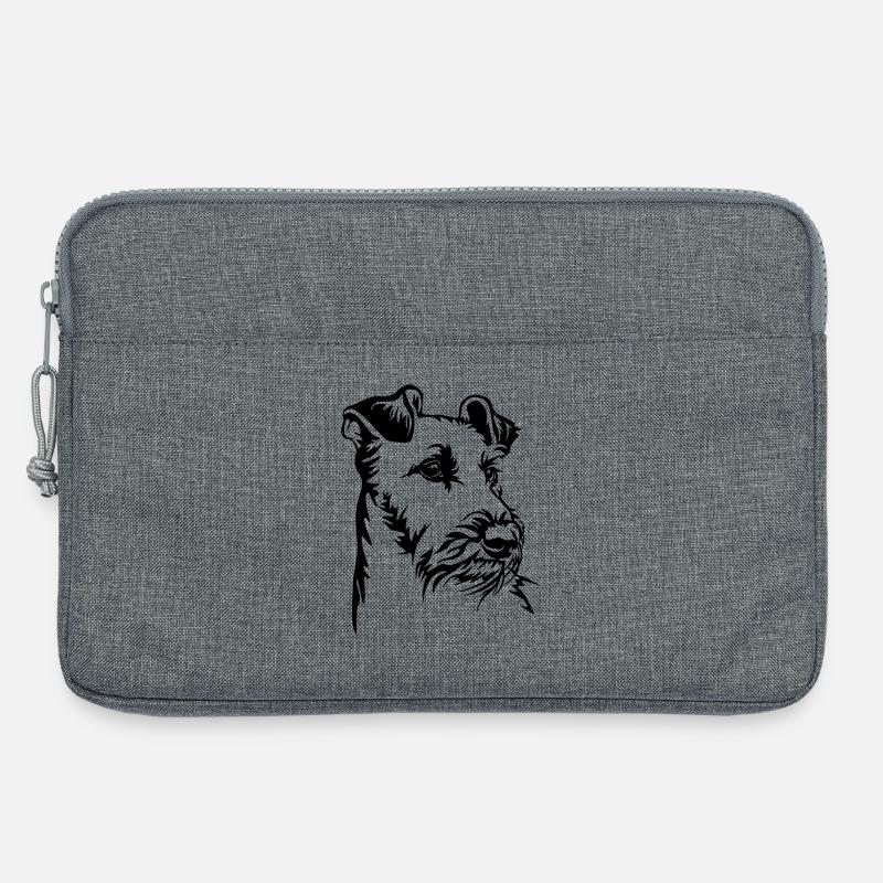 Irish Terrier Kopf - Laptoptasche 13" - Grau meliert