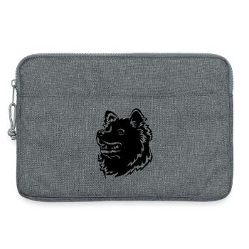 Samojede Kopf - Laptoptasche 13" - Grau meliert - Vorne