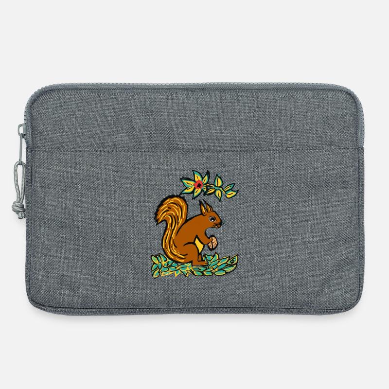 EG Eichhörnchen I Tier I Urlaub I Geschenk - Laptoptasche 13" - Grau meliert