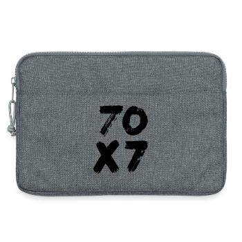 70x7: Infinite Forgiveness - Gospel of Matthew - Laptop bag 13" - heather grey - Front