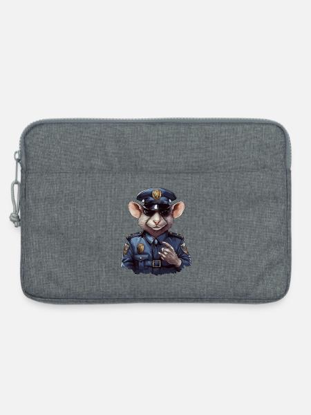 Ratten Polizist - Laptoptasche 13" - Grau meliert
